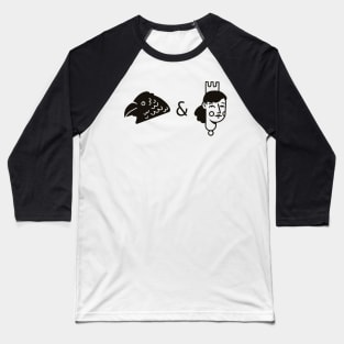 Rook and Queen small logo Baseball T-Shirt